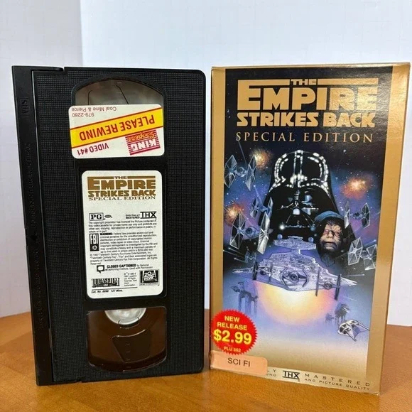Star Wars Original Trilogy Special Edition VHS (1997) Gold Box Set THX PG Rental - Picture 13 of 16